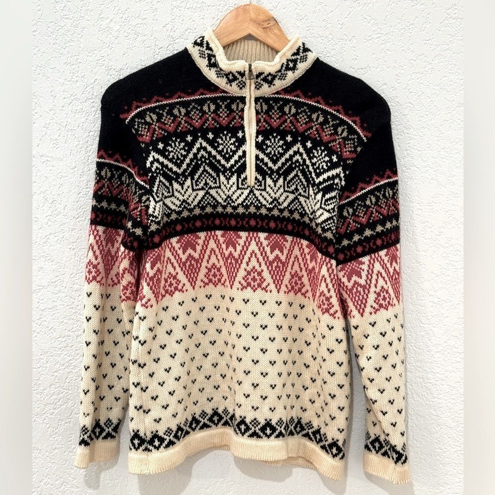 Disegna Men’s Norwegian D’Italia Alpine Pure Wool Sweater Size Small